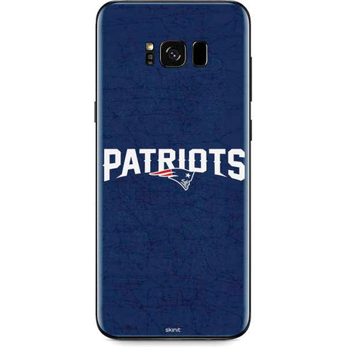 NFL New England Patriots Distressed Galaxy S8 Skin