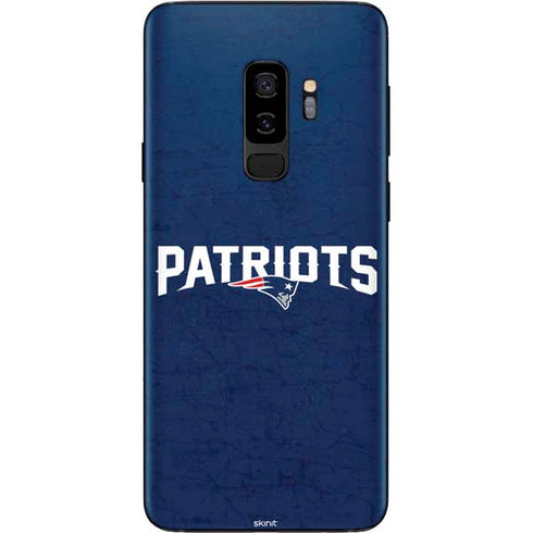 NFL New England Patriots Distressed Galaxy S9 Plus Skin