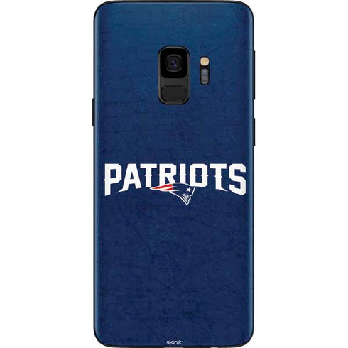 NFL New England Patriots Distressed Galaxy S9 Skin