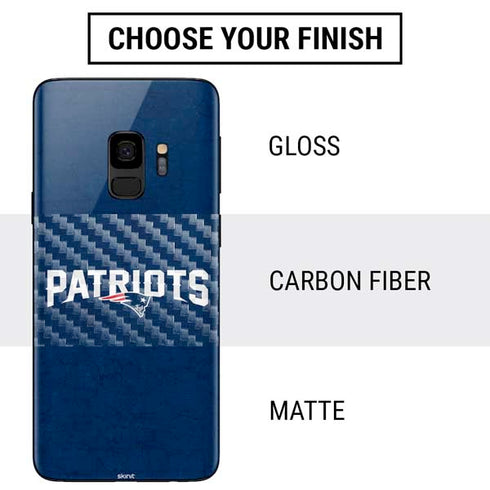 NFL New England Patriots Distressed Galaxy S9 Skin