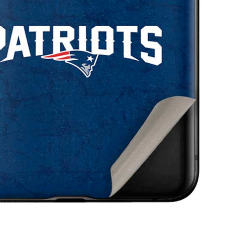 NFL New England Patriots Distressed Galaxy Z Flip Skin