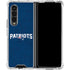 NFL New England Patriots Distressed Galaxy Z Fold4 5G Clear Case