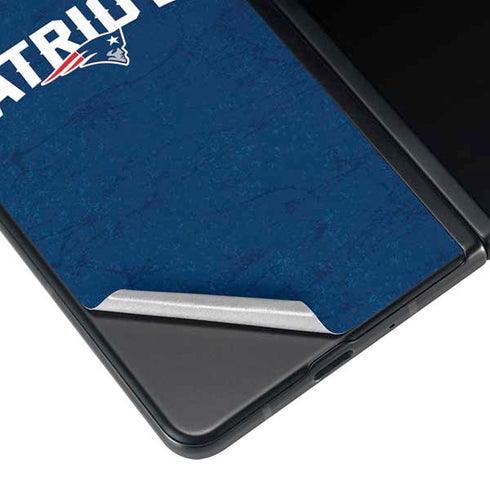 NFL New England Patriots Distressed Galaxy Z Fold4 5G Skin