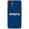 NFL New England Patriots Distressed iPhone 11 Clear Case