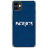 NFL New England Patriots Distressed iPhone 11 Clear Case