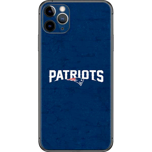 NFL New England Patriots Distressed iPhone 11 Pro Max Skin