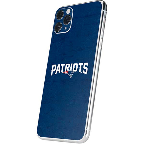NFL New England Patriots Distressed iPhone 11 Pro Max Skin