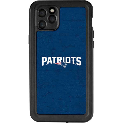 NFL New England Patriots Distressed iPhone 11 Pro Max Waterproof Case