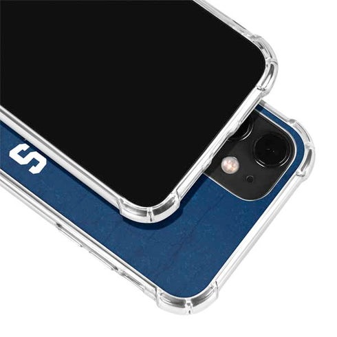 NFL New England Patriots Distressed iPhone 12 Clear Case