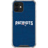 NFL New England Patriots Distressed iPhone 12 Mini Clear Case