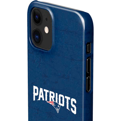 NFL New England Patriots Distressed iPhone 12 Mini Lite Case