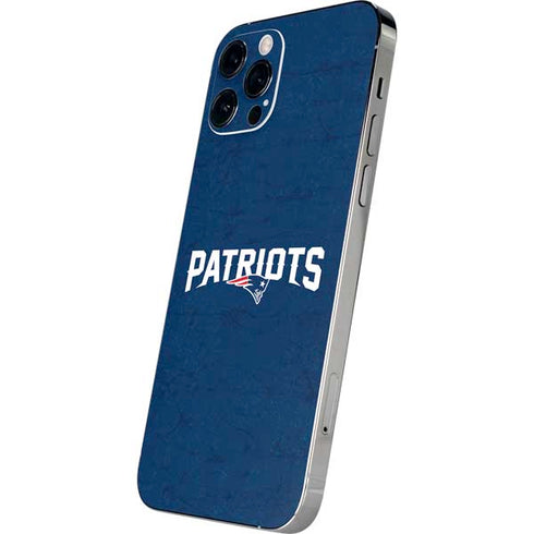 NFL New England Patriots Distressed iPhone 12 Pro Max Skin