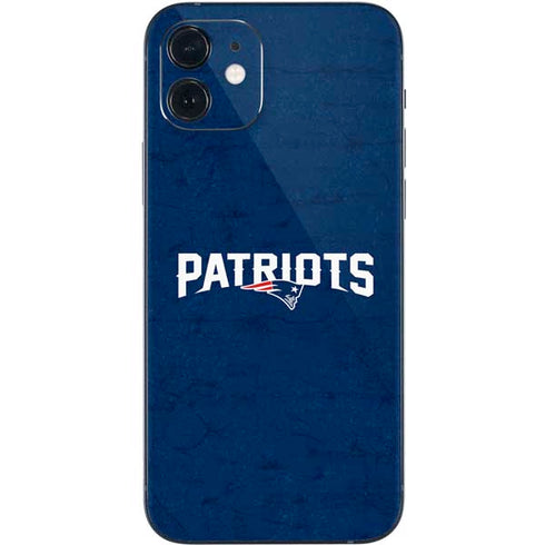 NFL New England Patriots Distressed iPhone 12 Skin