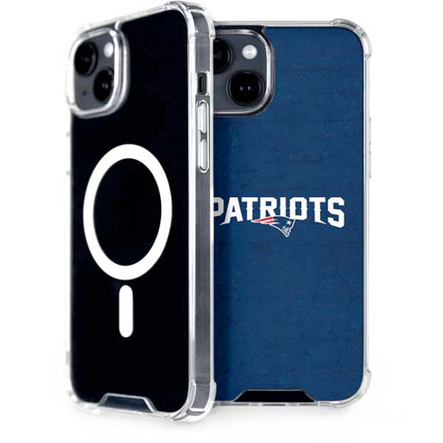 NFL New England Patriots Distressed iPhone 13 MagSafe Case