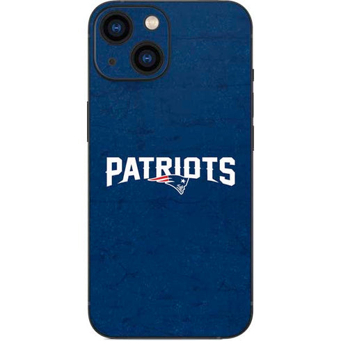 NFL New England Patriots Distressed iPhone 13 Mini Skin