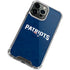 NFL New England Patriots Distressed iPhone 13 Pro Max Clear Case