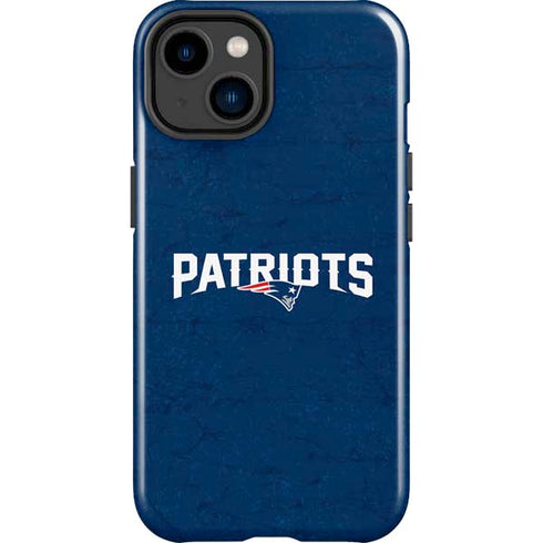 NFL New England Patriots Distressed iPhone 14 Plus Impact Case