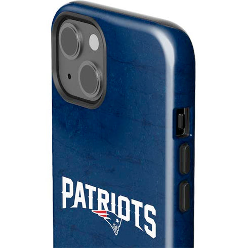 NFL New England Patriots Distressed iPhone 15 Plus Impact Case