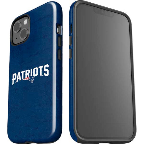NFL New England Patriots Distressed iPhone 14 Plus Impact Case