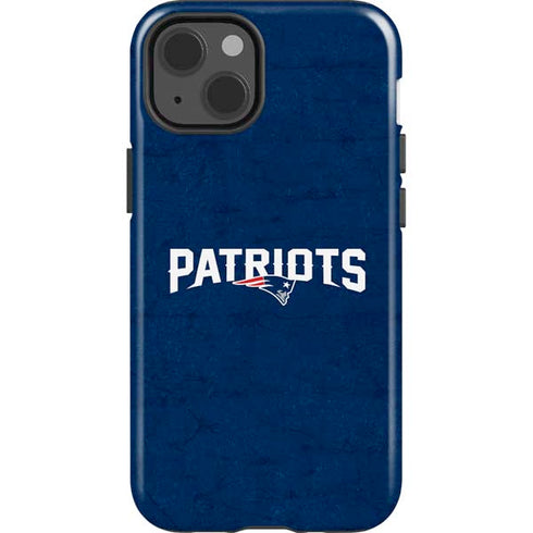 NFL New England Patriots Distressed iPhone 15 Impact Case