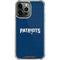 NFL New England Patriots Distressed iPhone 14 Pro Max Clear Case