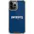 NFL New England Patriots Distressed iPhone 14 Pro Max Clear Case