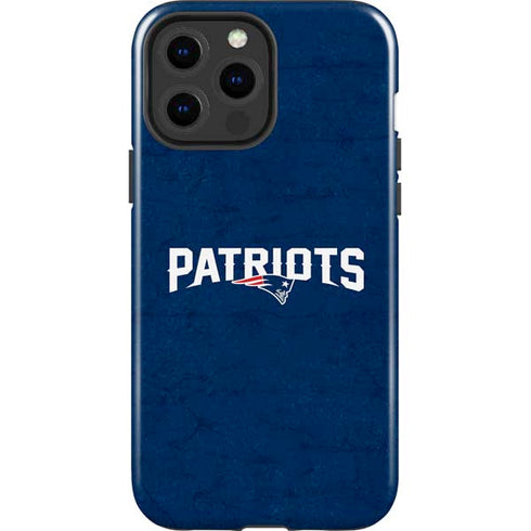 NFL New England Patriots Distressed iPhone 15 Pro Max Impact Case