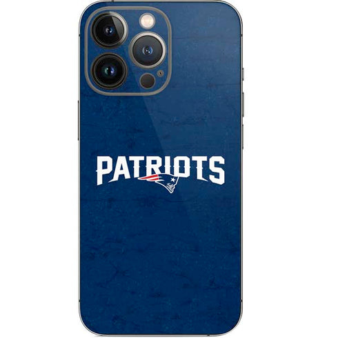 NFL New England Patriots Distressed iPhone 15 Pro Skin
