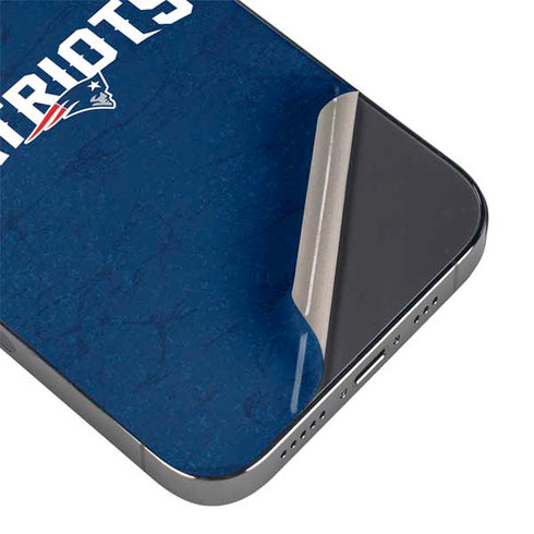 NFL New England Patriots Distressed iPhone 14 Pro Skin