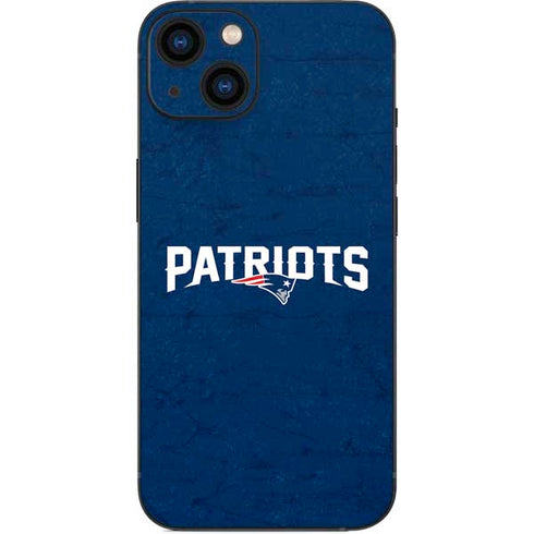 NFL New England Patriots Distressed iPhone 14 Skin