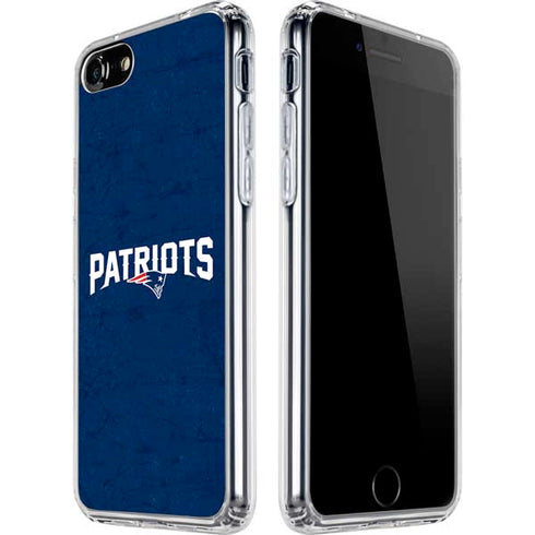 NFL New England Patriots Distressed iPhone SE (2nd & 3rd Gen) Clear Case