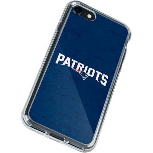 NFL New England Patriots Distressed iPhone SE (2nd & 3rd Gen) Clear Case