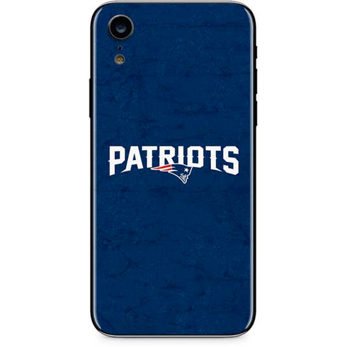 NFL New England Patriots Distressed iPhone XR Skin