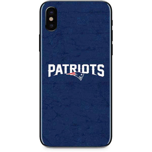 NFL New England Patriots Distressed iPhone XS Max Skin