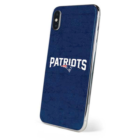 NFL New England Patriots Distressed iPhone XS Max Skin