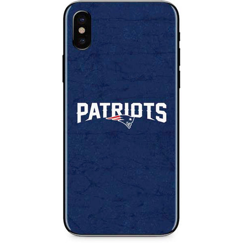NFL New England Patriots Distressed iPhone XS Skin