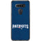 NFL New England Patriots Distressed LG K51/Q51 Clear Case