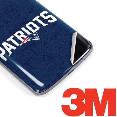 NFL New England Patriots Distressed Moto E5 Plus Skin