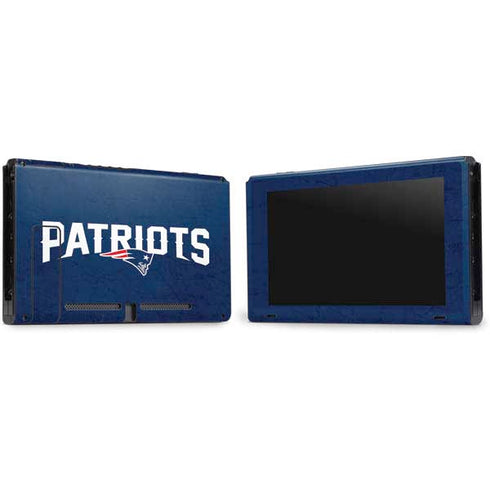 NFL New England Patriots Distressed Nintendo Switch Bundle Skin