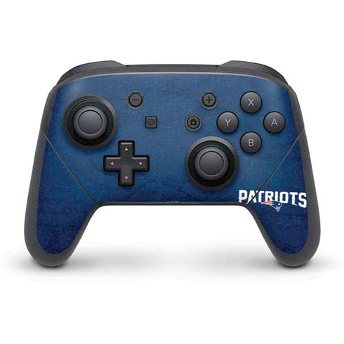 NFL New England Patriots Distressed Nintendo Switch Pro Controller Skin