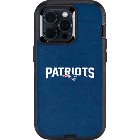 NFL New England Patriots Distressed Otterbox Defender iPhone Skin