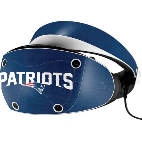 NFL New England Patriots Distressed PlayStation VR2 Skin