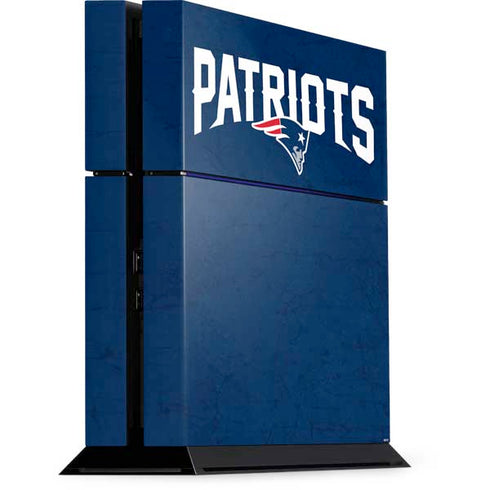 NFL New England Patriots Distressed PS4 Console Skin