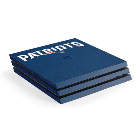 NFL New England Patriots Distressed PS4 Pro Console Skin