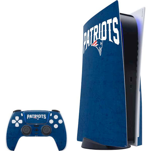 NFL New England Patriots Distressed PS5 Bundle Skin