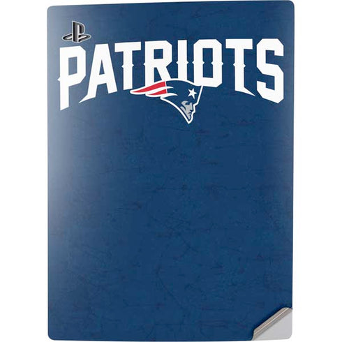 NFL New England Patriots Distressed PS5 Digital Edition Console Skin