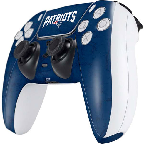 NFL New England Patriots Distressed PS5 Controller Skin