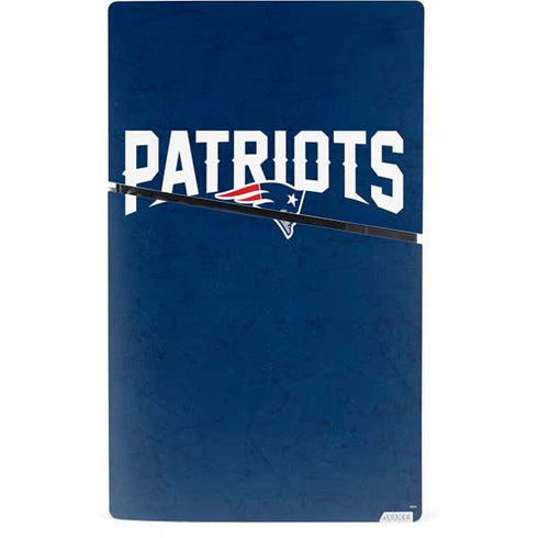 NFL New England Patriots Distressed PS5 Slim Digital Edition Bundle Skin