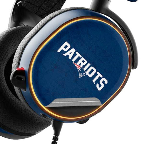 NFL New England Patriots Distressed SteelSeries Arctis 5 Skin