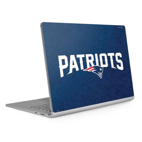 NFL New England Patriots Distressed Surface Book 2 13.5in Skin